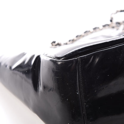 Chanel Patent Perforated CC Tote Black 13 of 16