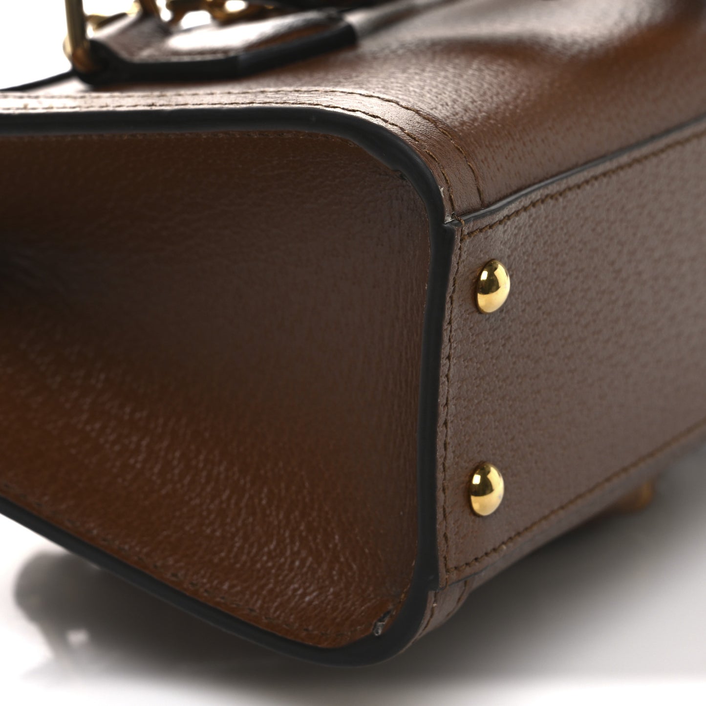 Textured Dollar Calfskin Web Small Diana Shoulder Bag Cuir Black