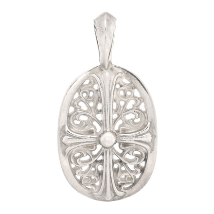 Chrome Hearts Sterling Silver Oval Cross Pendant 1 of 3