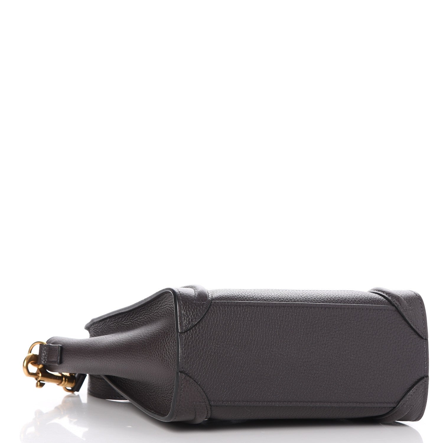 Celine Drummed Calfskin Nano Luggage Liquorice 14 of 27