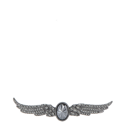 Chanel Ruthenium Crystal Wings Brooch 1 of 5
