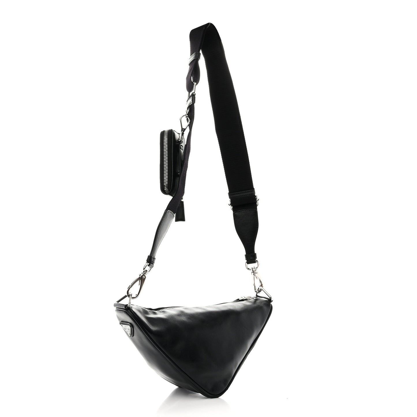 Grace Lux Triangle Shoulder Bag Black