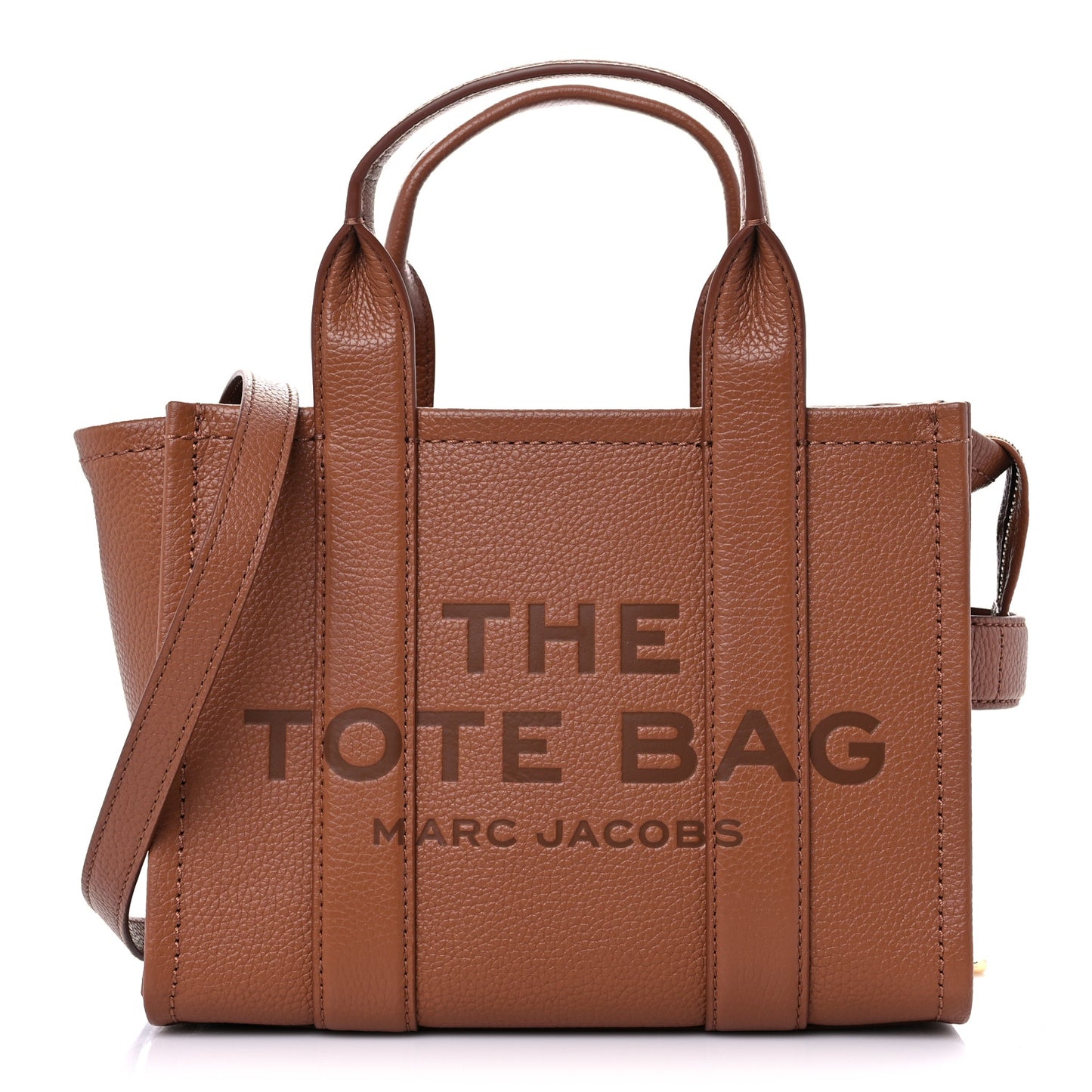 Grained Calfskin Small The Tote Bag Argan Oil