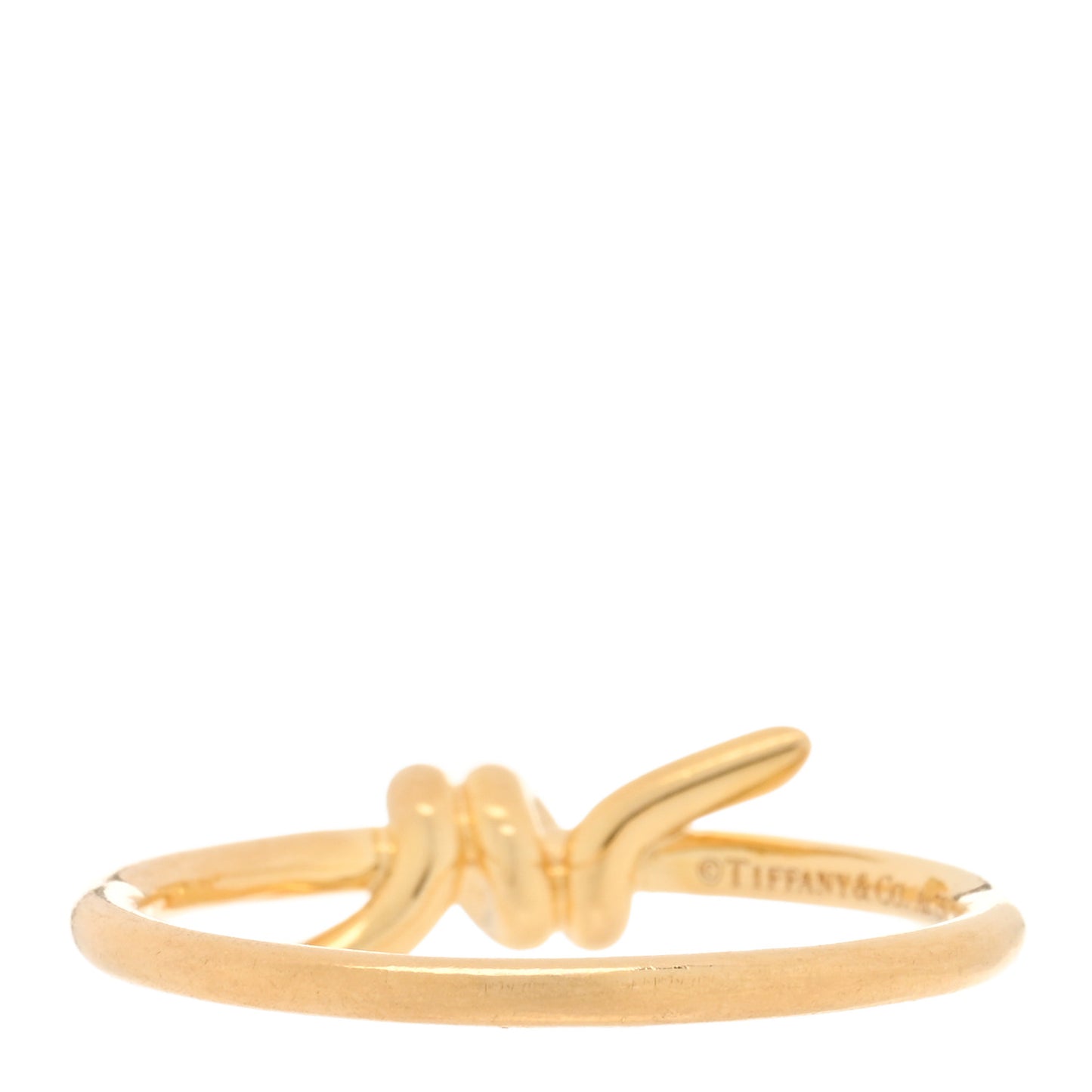 18K Yellow Gold Knot Ring 60 9