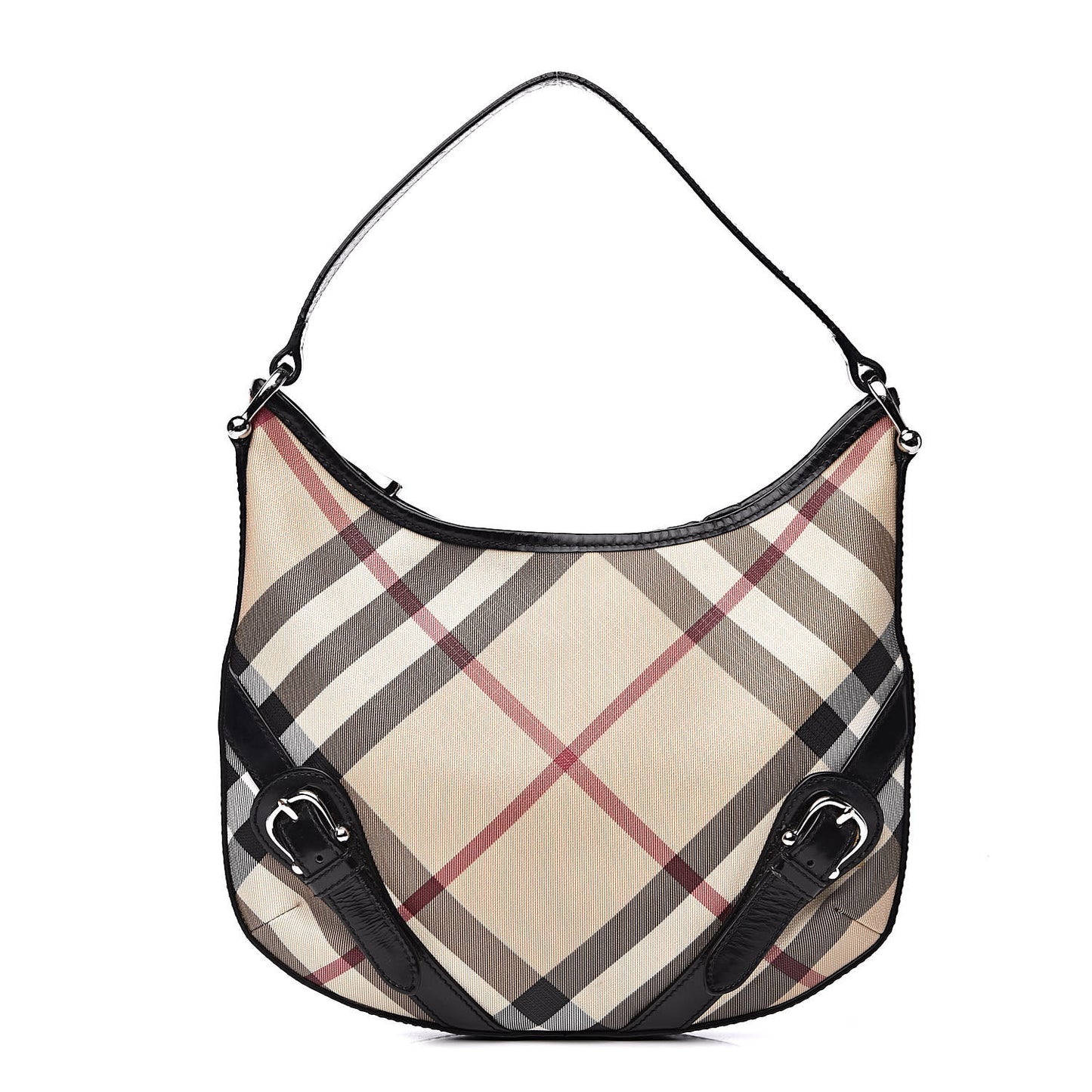 Supernova Check Buckle Hobo Black
