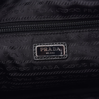 Prada Tessuto Nylon Saffiano Wristlet Black 6 of 9