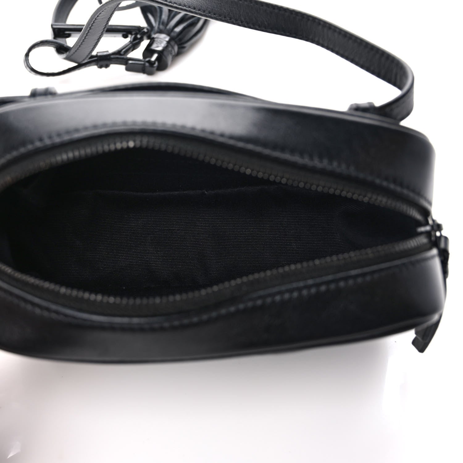 Saint Laurent Calfskin Matelasse Monogram Lou Belt Bag Black 5 of 9