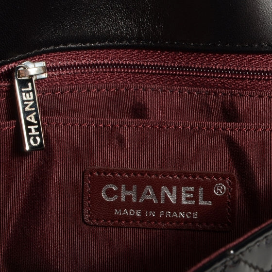 Chanel Patent Secret Label Medium Flap Black 8 of 8