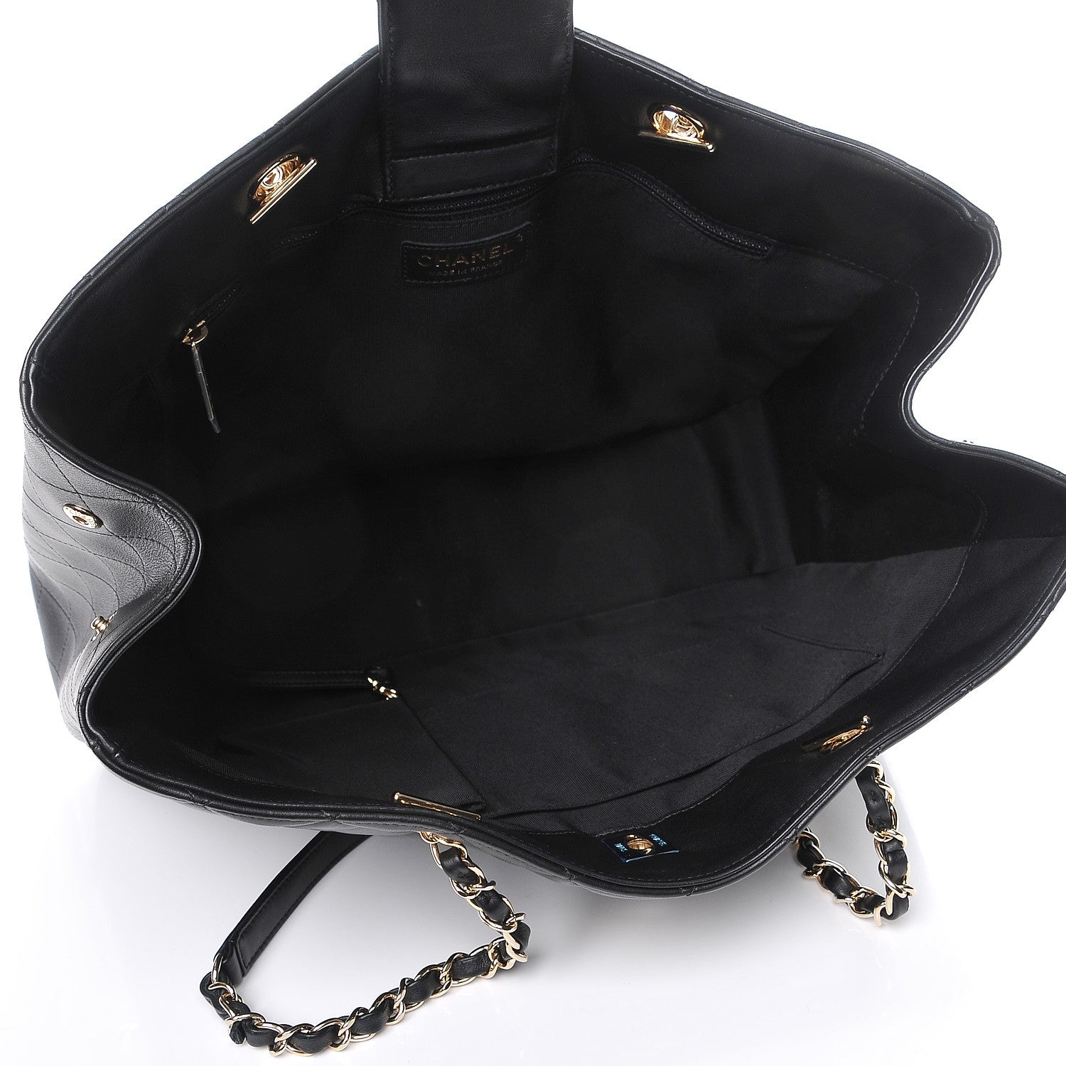 Chanel Calfskin Quilted Timeless Tote Black 5 of 8