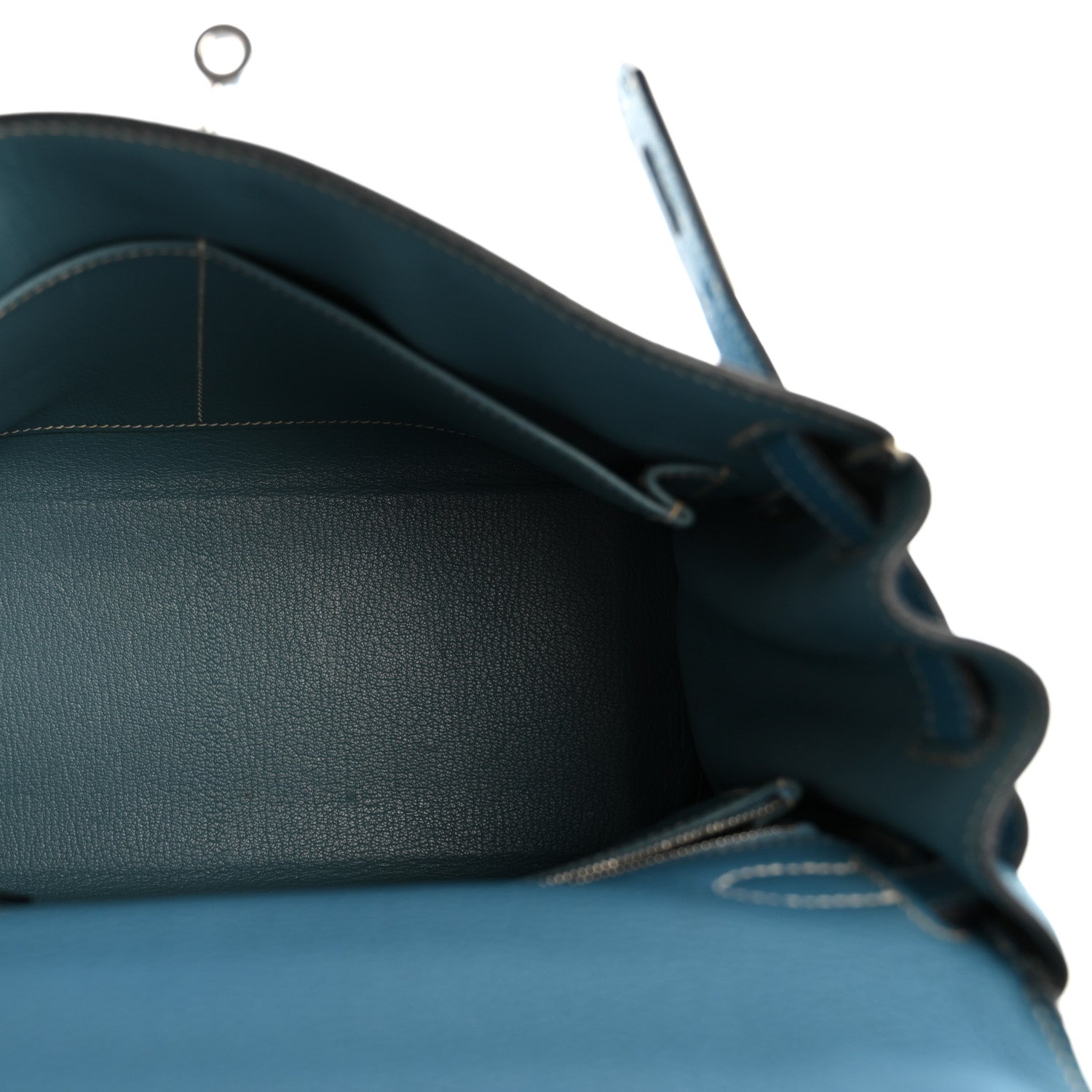 Hermes Taurillon Clemence Kelly Retourne 28 Bleu Jean 5 of 16