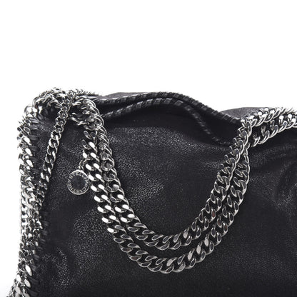 Stella McCartney Shaggy Deer Mini Falabella Fold Over Tote Black 9 of 9