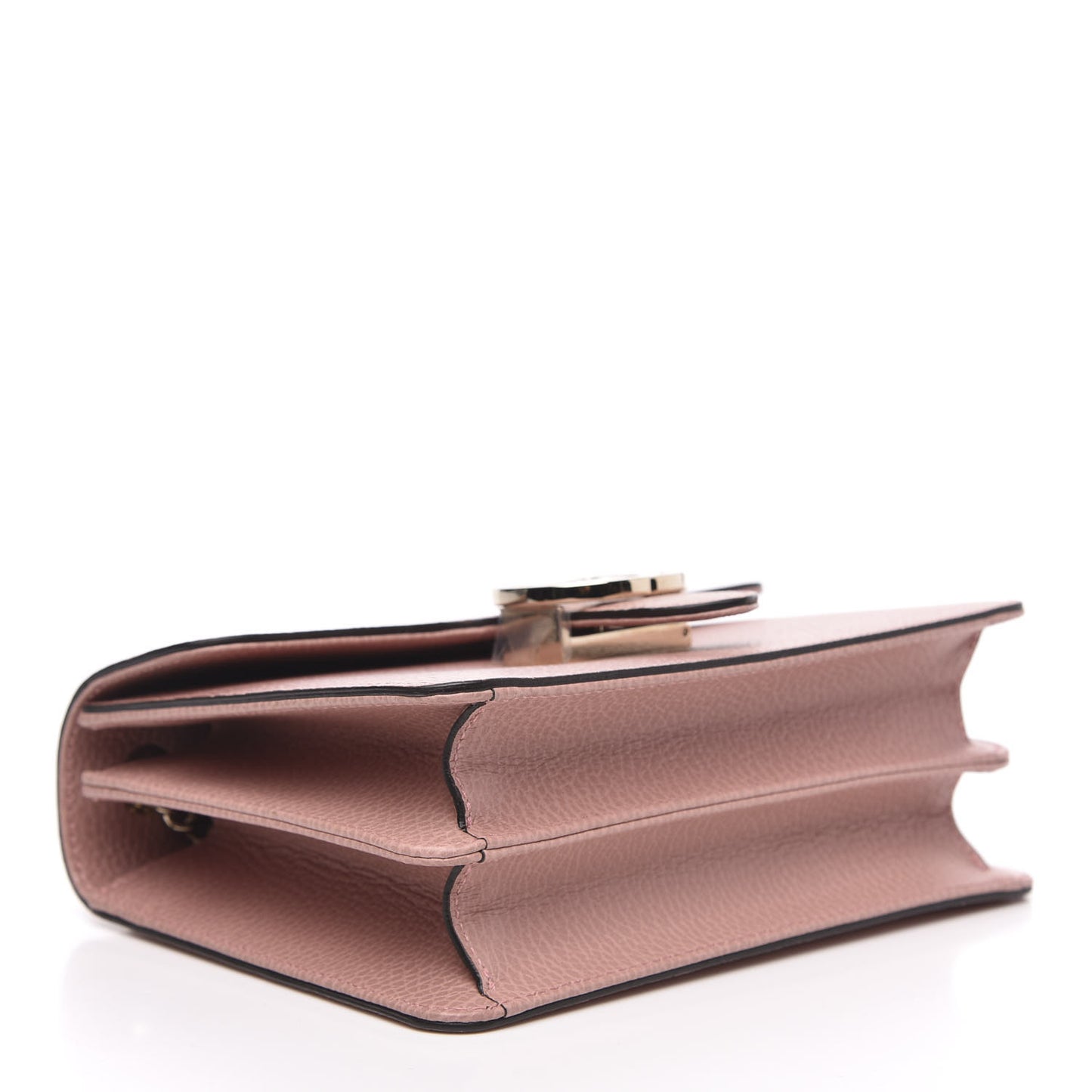 Dollar Calfskin Small Interlocking G Shoulder Bag Soft Pink