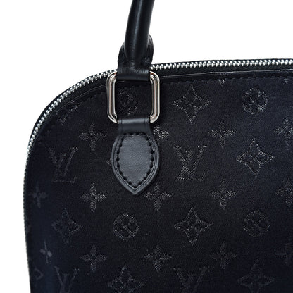 Louis Vuitton Satin Monogram Little Alma Black 9 of 11