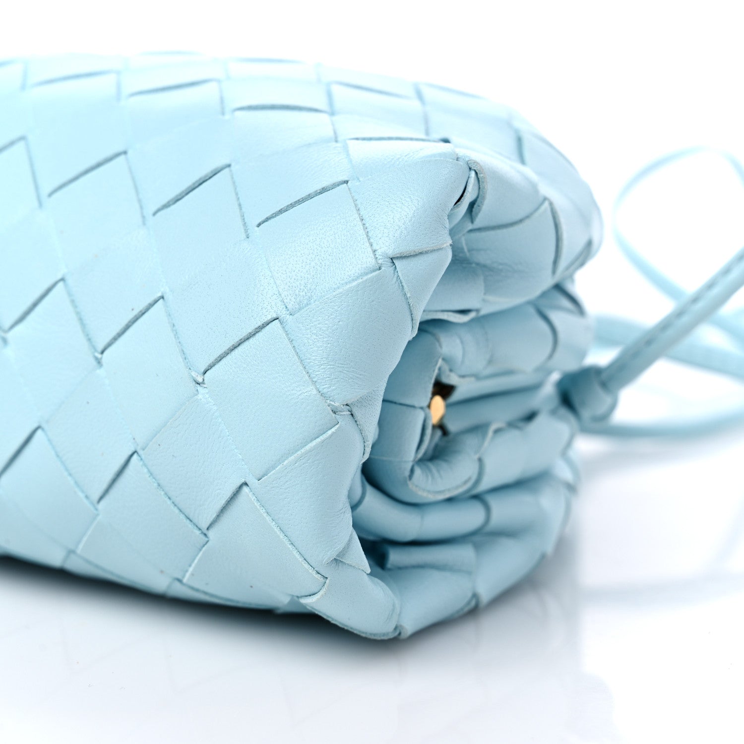 Bottega Veneta Nappa Intrecciato The Mini Pouch Topazio Silver 9 of 9