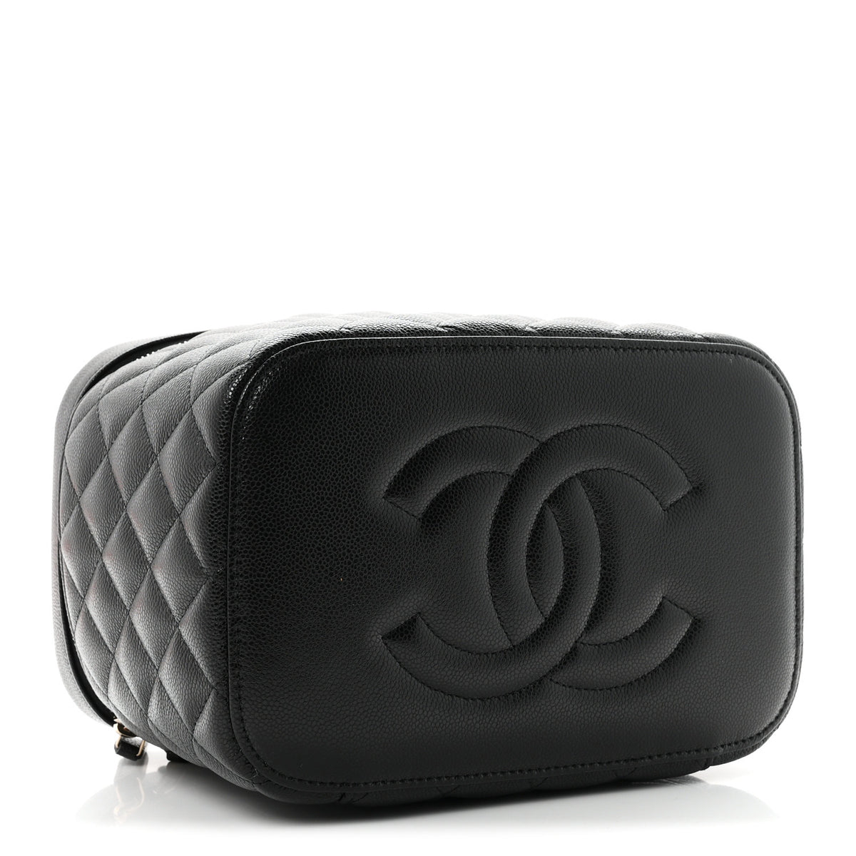 Chanel Caviar Quilted Large Vanity Pouch Black 5 of 9