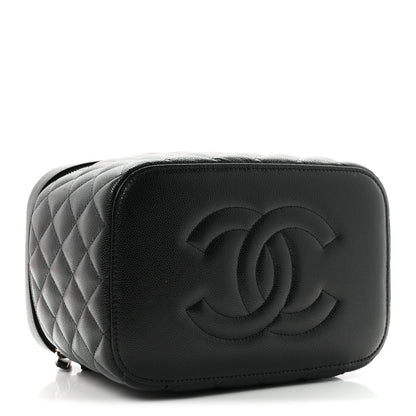 Chanel Caviar Quilted Large Vanity Pouch Black 5 of 9