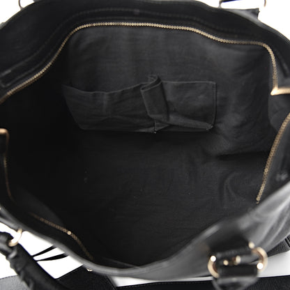 Balenciaga Chevre Gold Metallic Edge Hardware Velo Black 6 of 16
