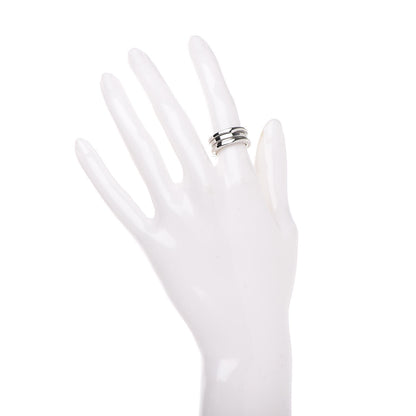 Bulgari 18K White Gold B.Zero1 3 Band Ring 49 5 2 of 5
