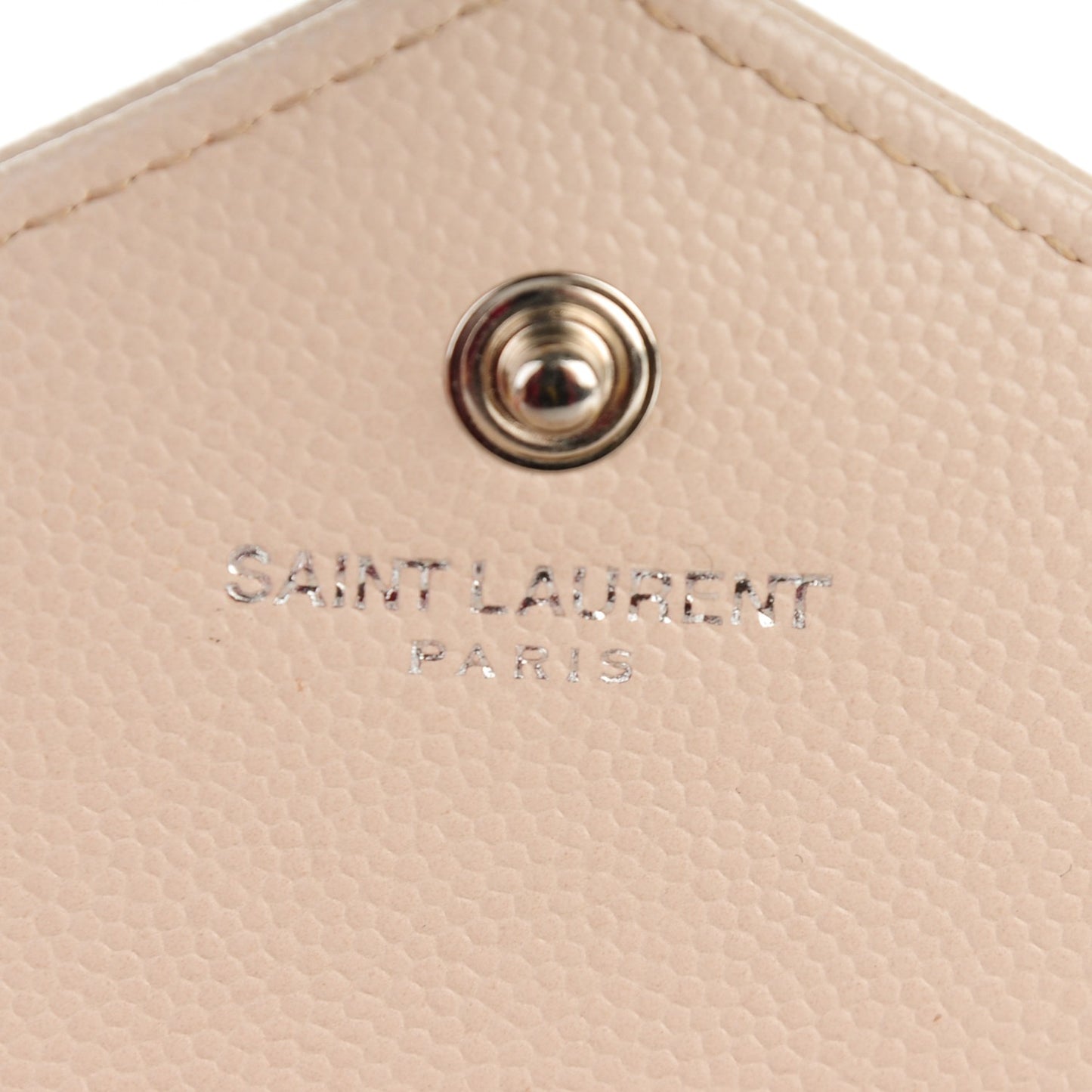 Grain De Poudre Matelasse Chevron Monogram Chain Wallet Nude Powder