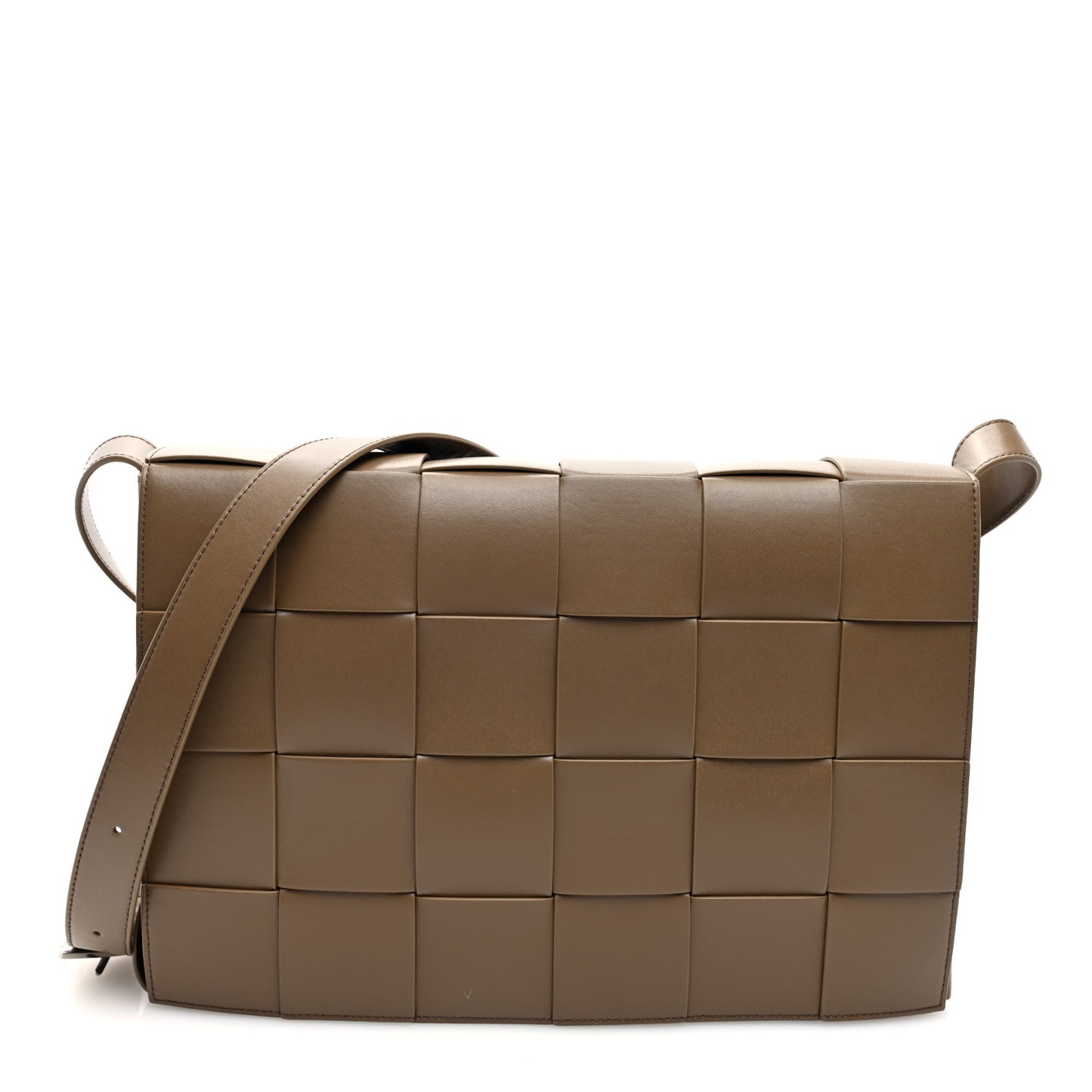 Calfskin Maxi Intreccio Cassette Bag Argil