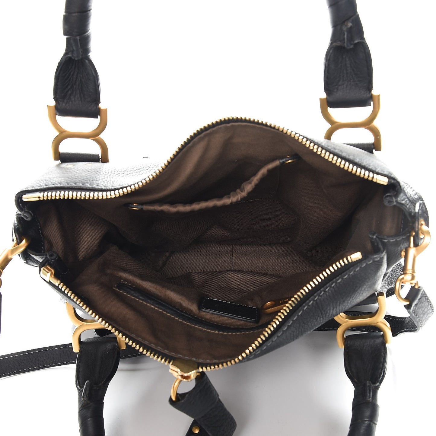 Calfskin Medium Marcie Satchel Black