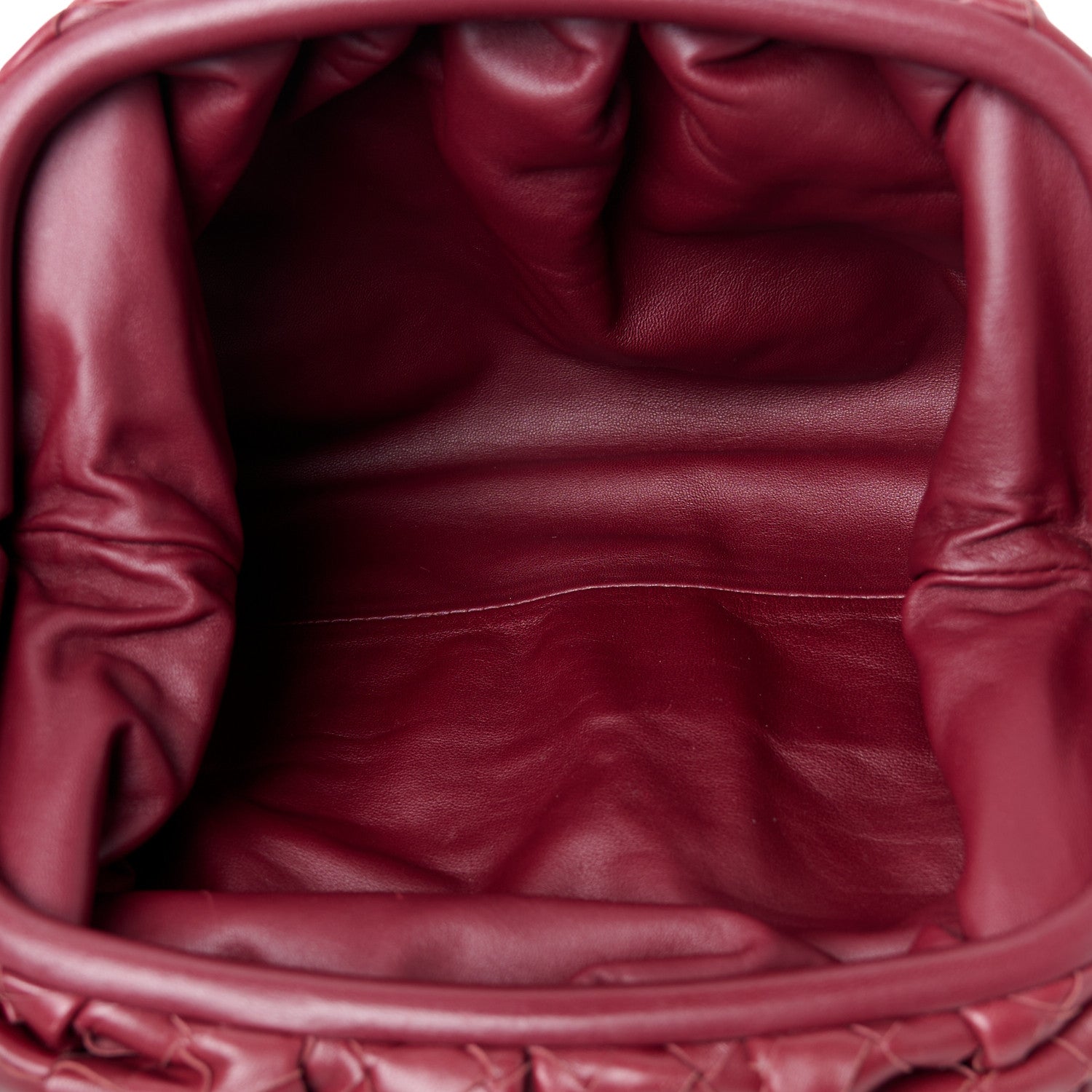 Bottega Veneta Nappa Maxi Intrecciato The Pouch Oversized Clutch Bordeaux 5 of 10