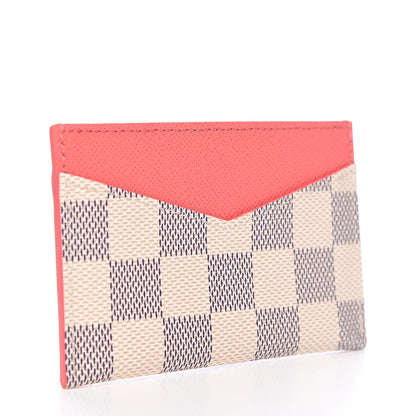 Louis Vuitton Damier Azur Daily Card Holder Rose Papaye 3 of 7