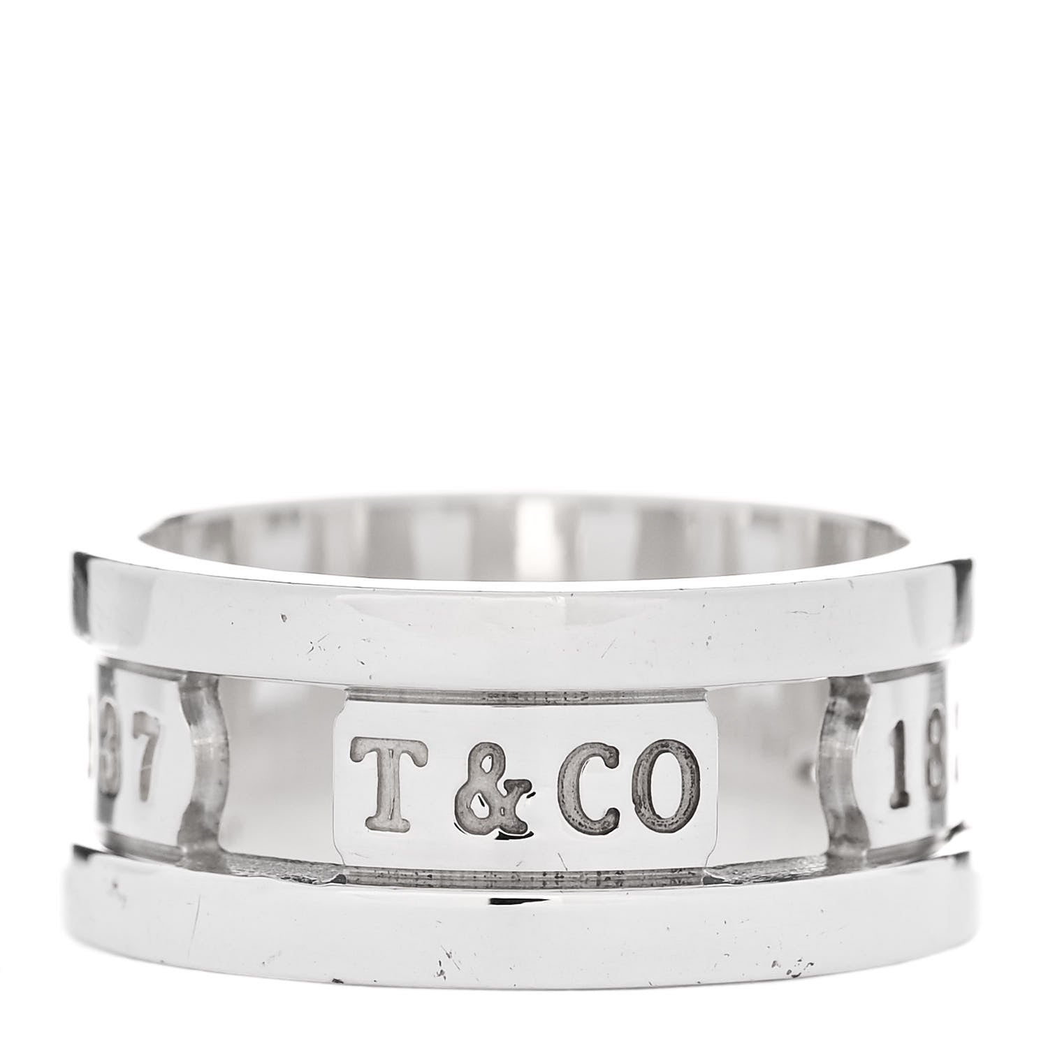 Tiffany Sterling Silver 1837 Elements Ring 57 8 3 of 4