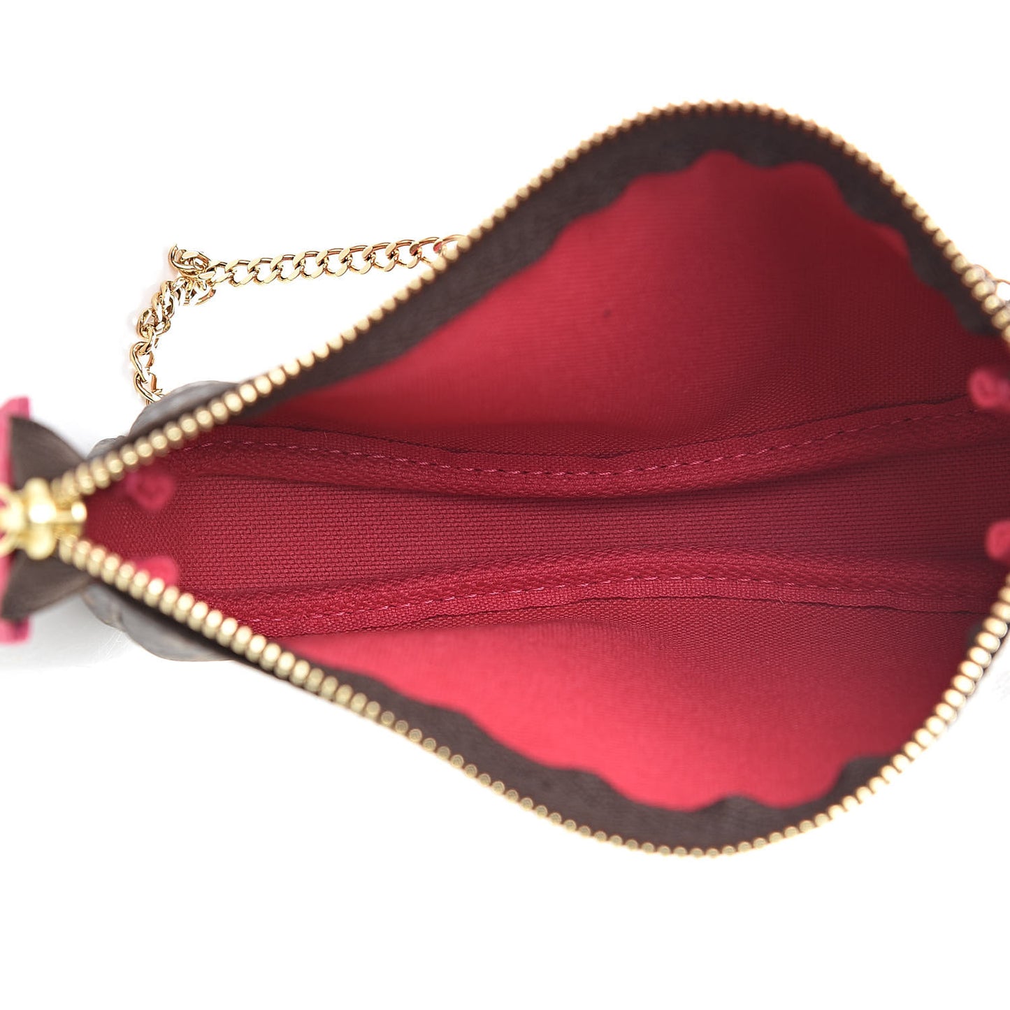 Monogram 2019 Christmas Animation Mini Courchevel Pochette Accessories Fuchsia
