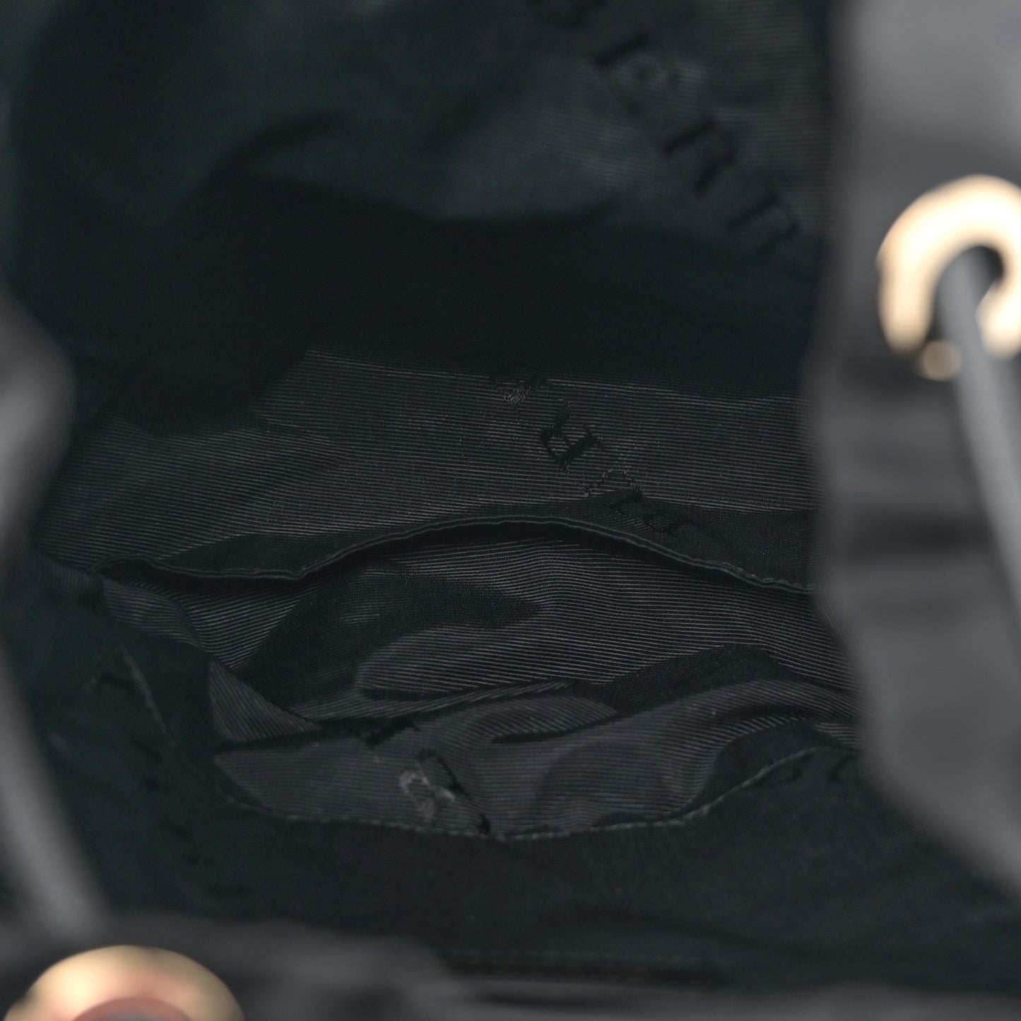 Nylon Medium Rucksack Backpack Black