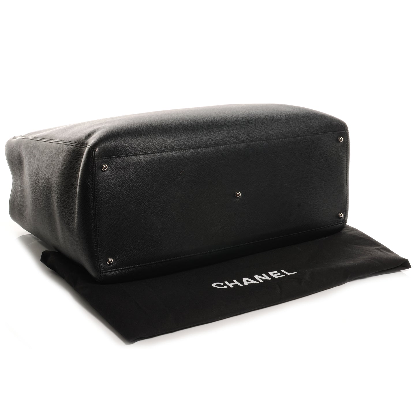 Calfskin XL Cerf Tote Black