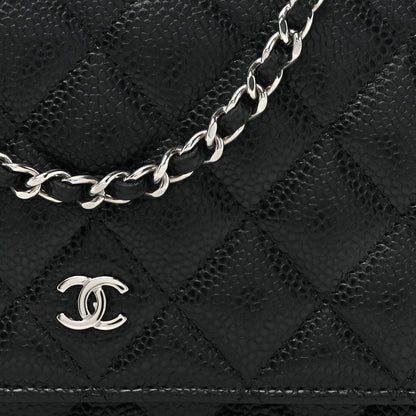 Chanel Caviar Quilted Wallet on Chain WOC Black 8 of 12