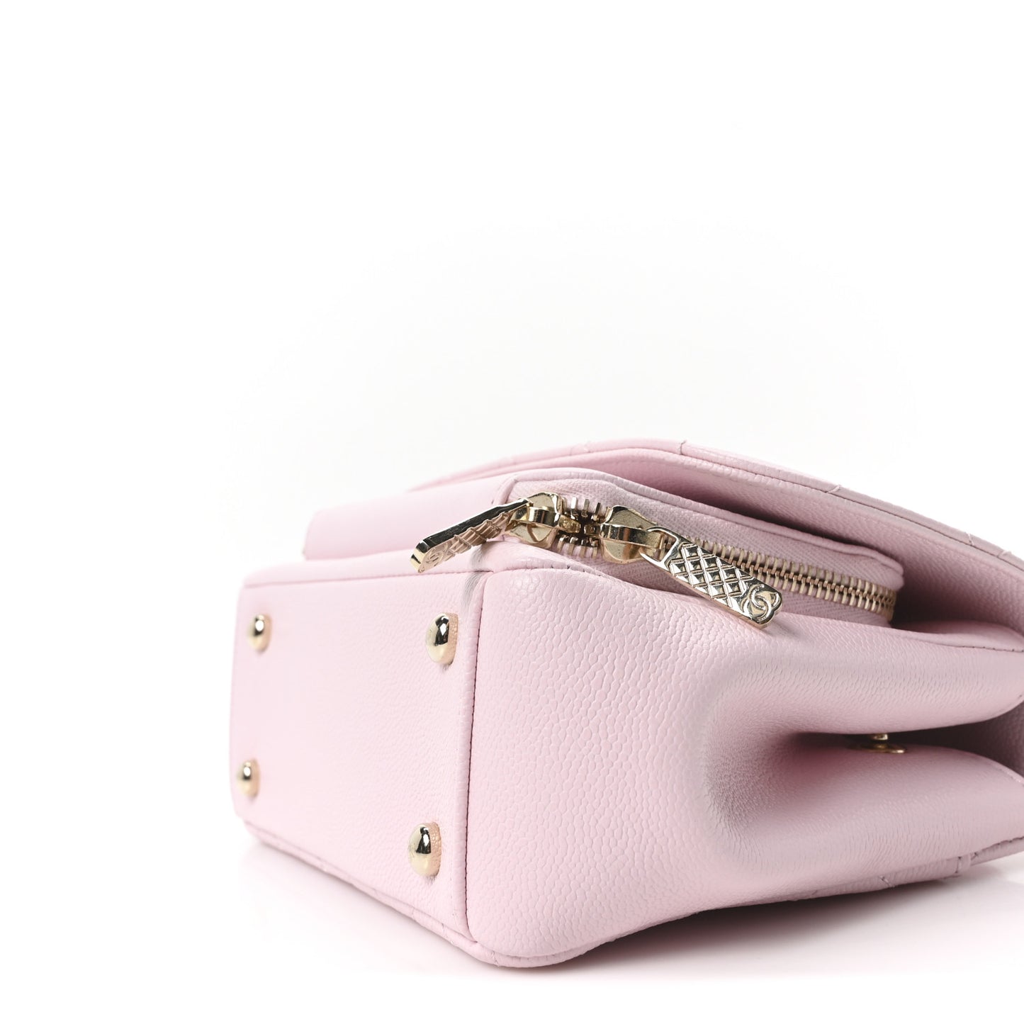 Caviar Quilted Mini Business Affinity Flap Light Pink
