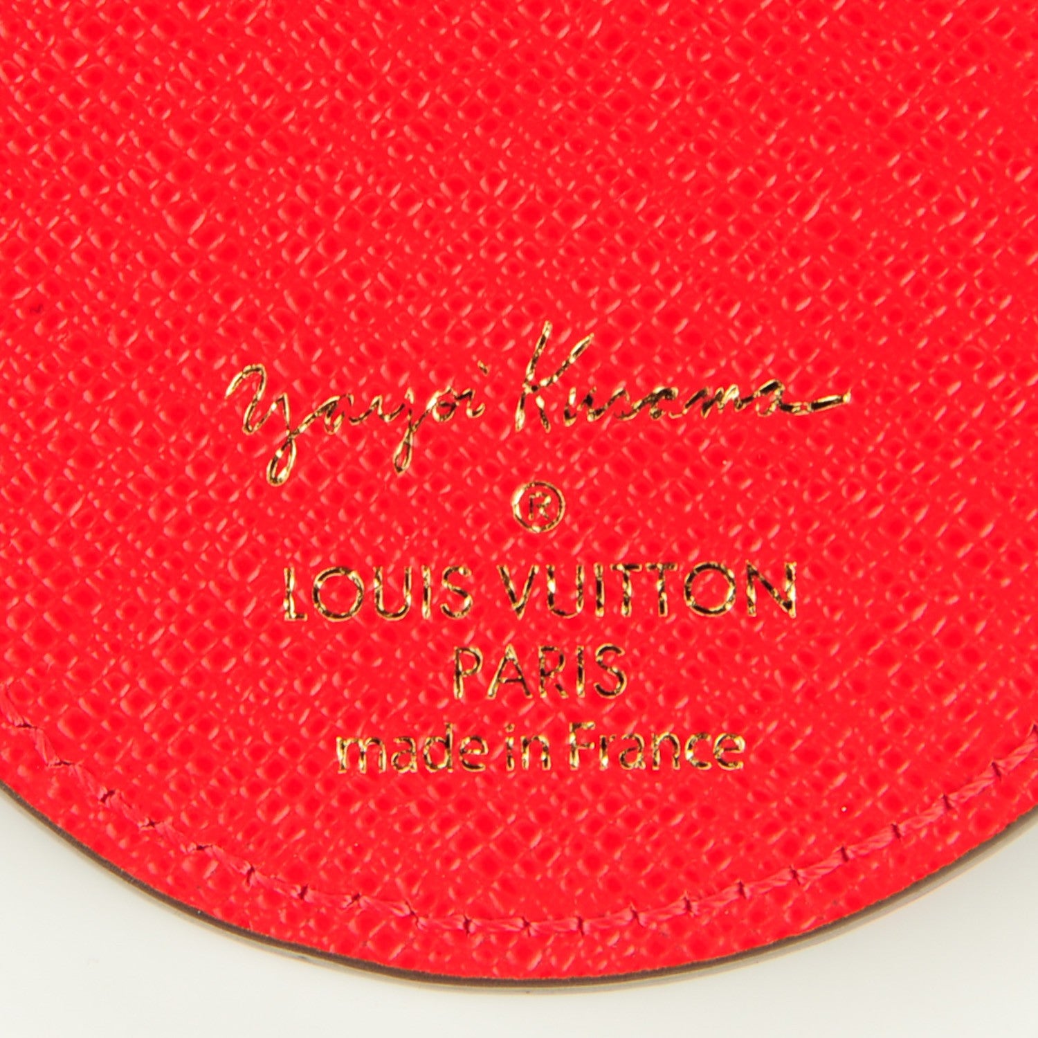 Louis Vuitton Monogram Kusama Pumpkin Dots Key Holder Red 4 of 6