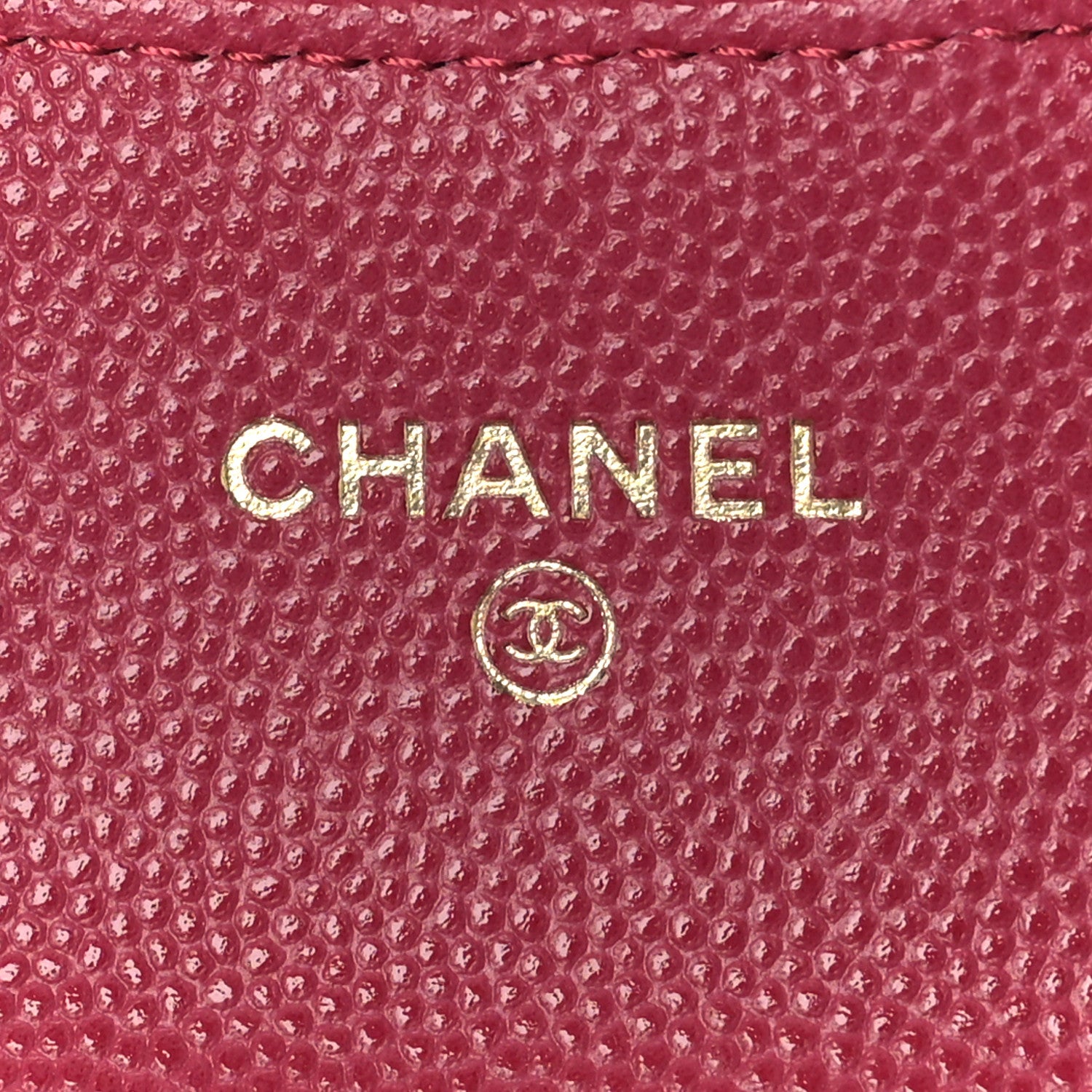 Chanel Caviar Quilted Flap Card Holder Wallet Fuchsia 6 of 11