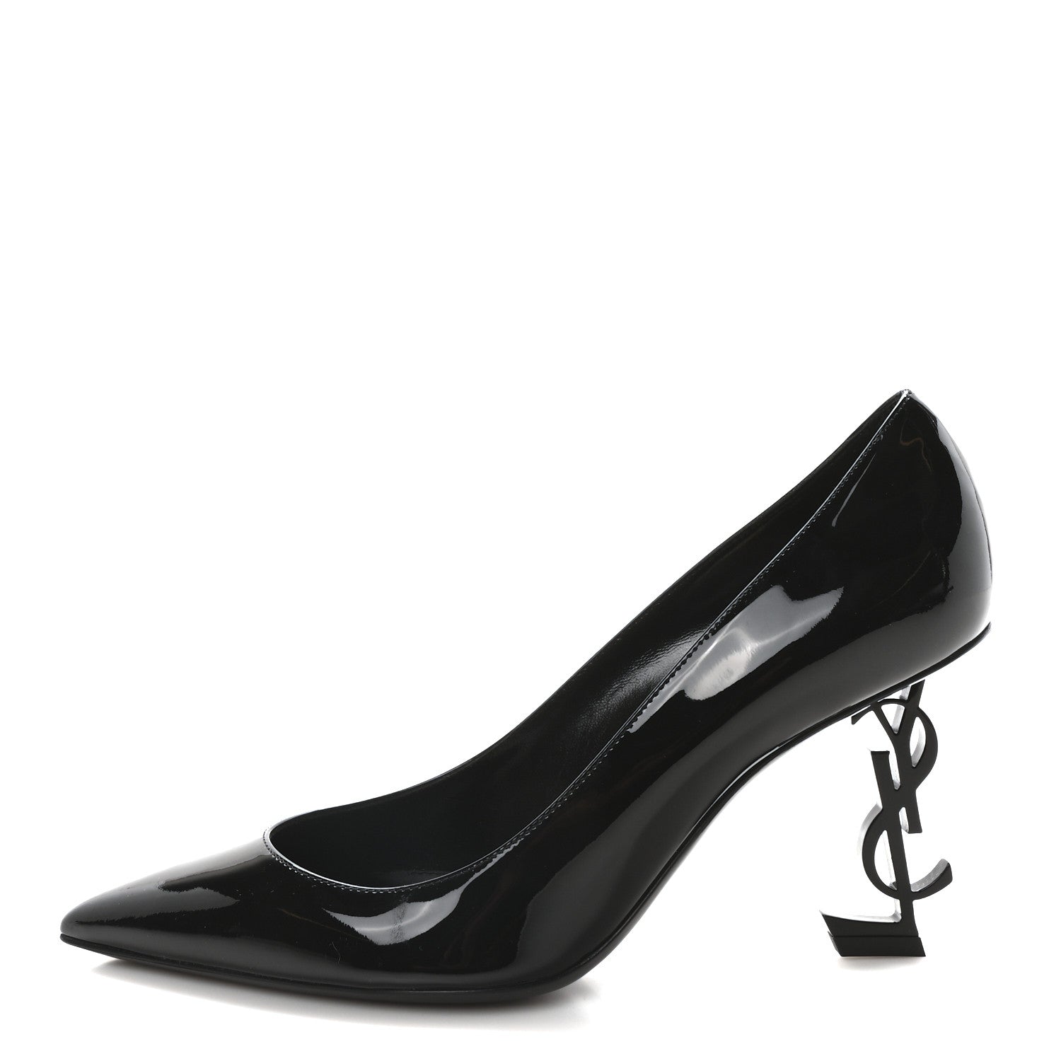 Saint Laurent Patent Opyum 85 Pumps 38 Black 1 of 8