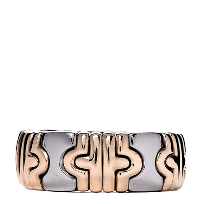 Bulgari Stainless Steel 18K Yellow Gold Parentesi Ring 54 6.75 1 of 5
