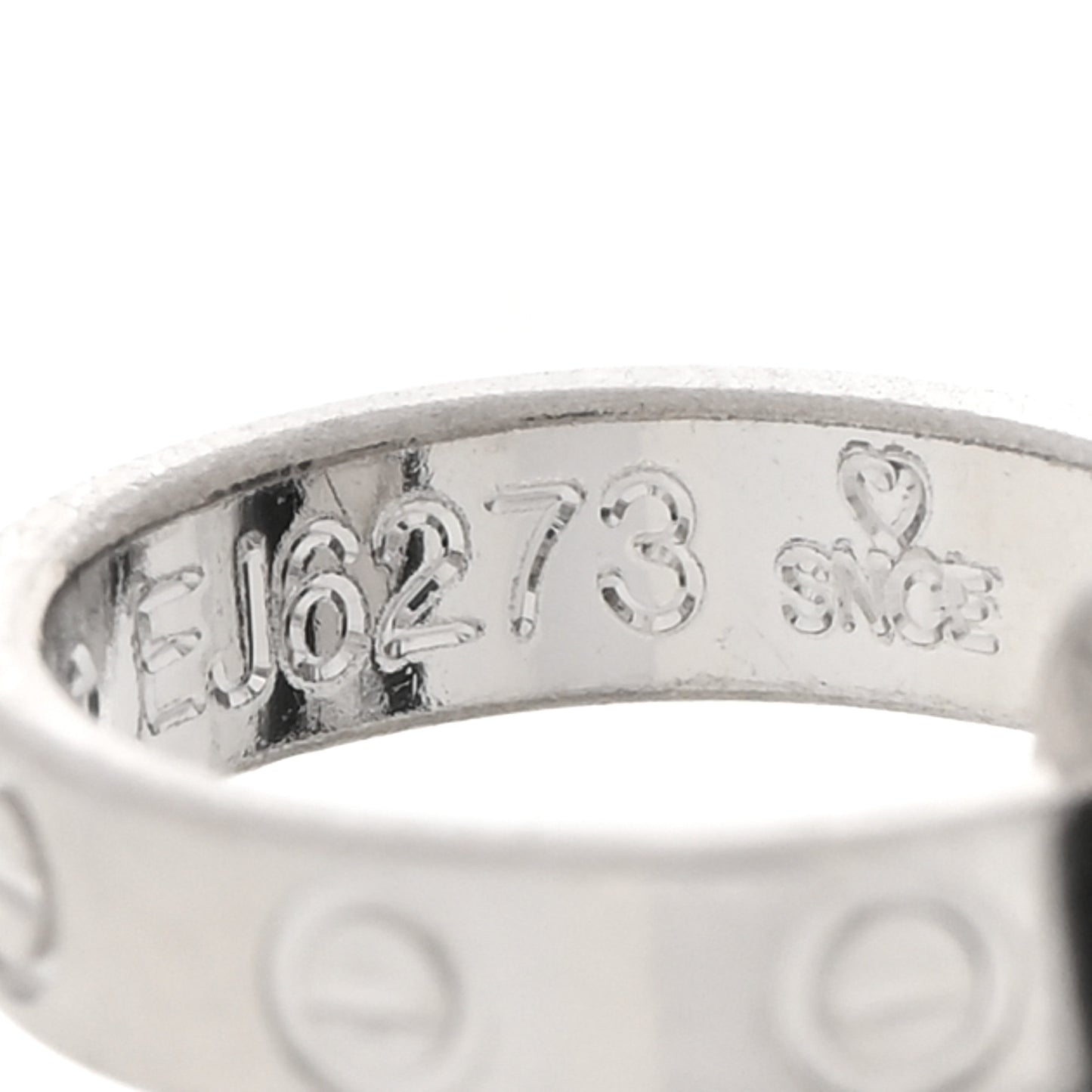 18K White Gold Interlocking LOVE Bracelet