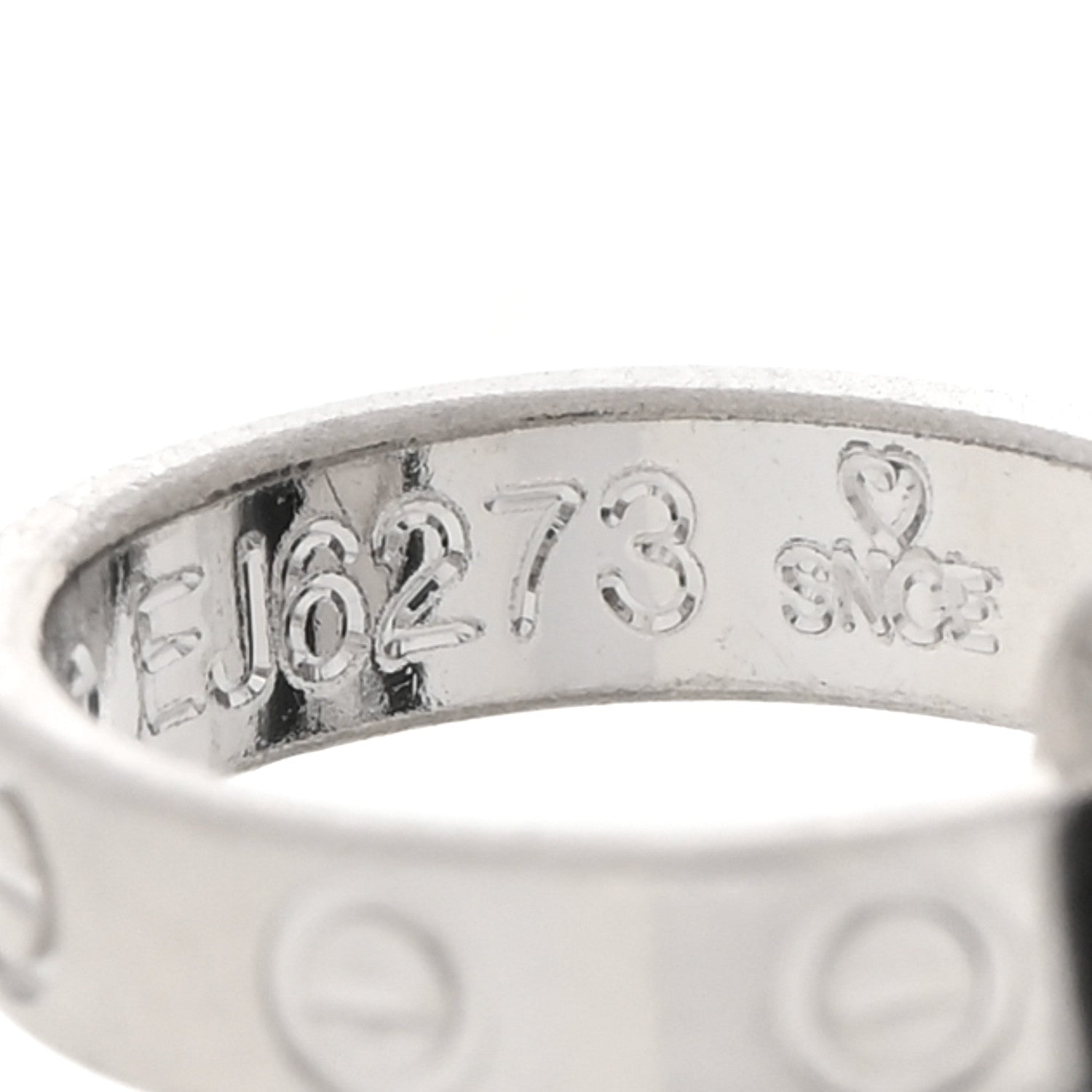 Cartier 18K White Gold Interlocking LOVE Bracelet 5 of 5