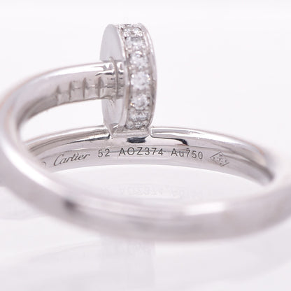 Cartier 18K White Gold Diamond Juste Un Clou Ring 52 6 6 of 7