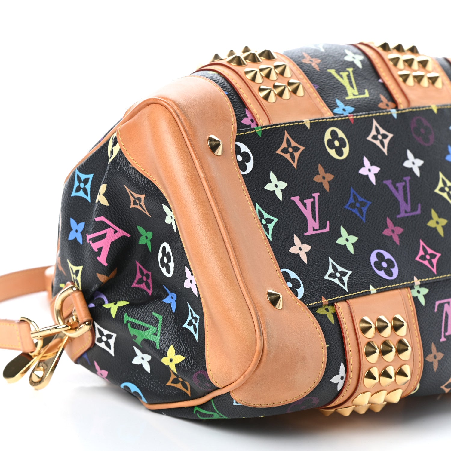 Louis Vuitton Monogram Multicolor Courtney MM Black 8 of 9