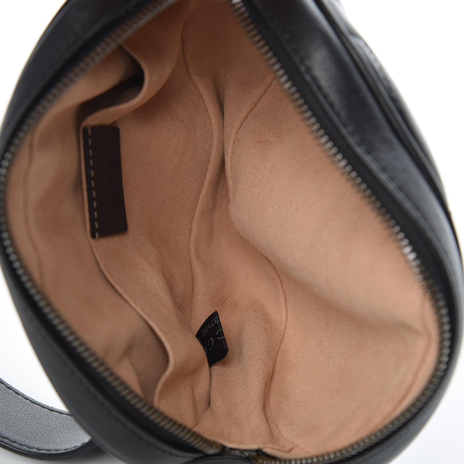 Gucci Calfskin Matelasse GG Marmont Belt Bag 95 38 Black 5 of 10