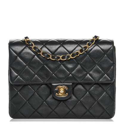 Chanel Lambskin Quilted Small Single Flap Black 1 of 8
