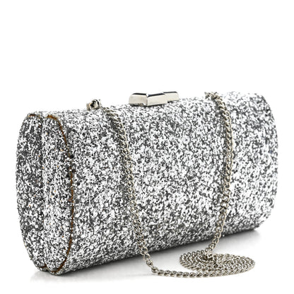 Jimmy Choo Glitter Celeste Clutch Silver 3 of 9