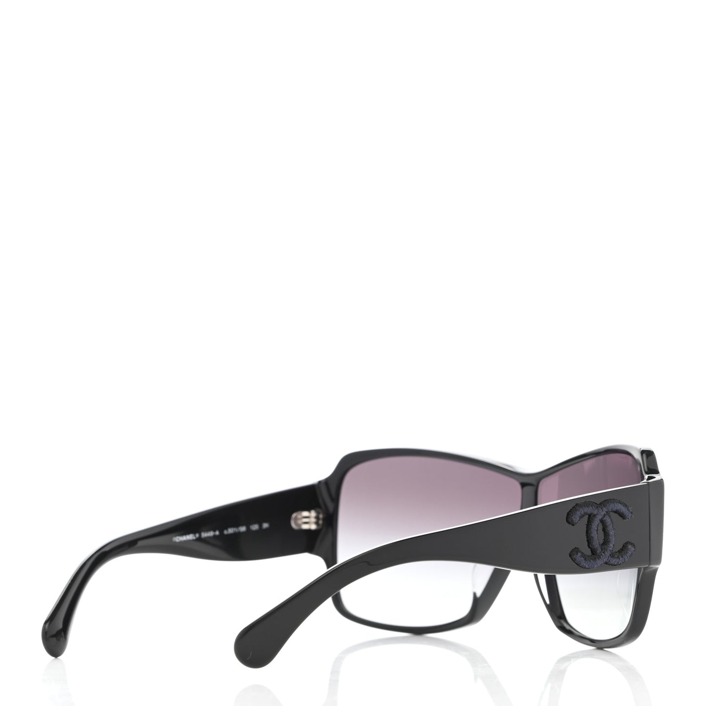 Acetate Shield Sunglasses 5449-A Black