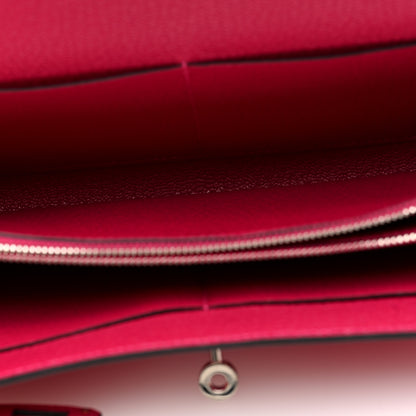Hermes Chevre Mysore Kelly Wallet To Go Rose Mexico 5 of 11