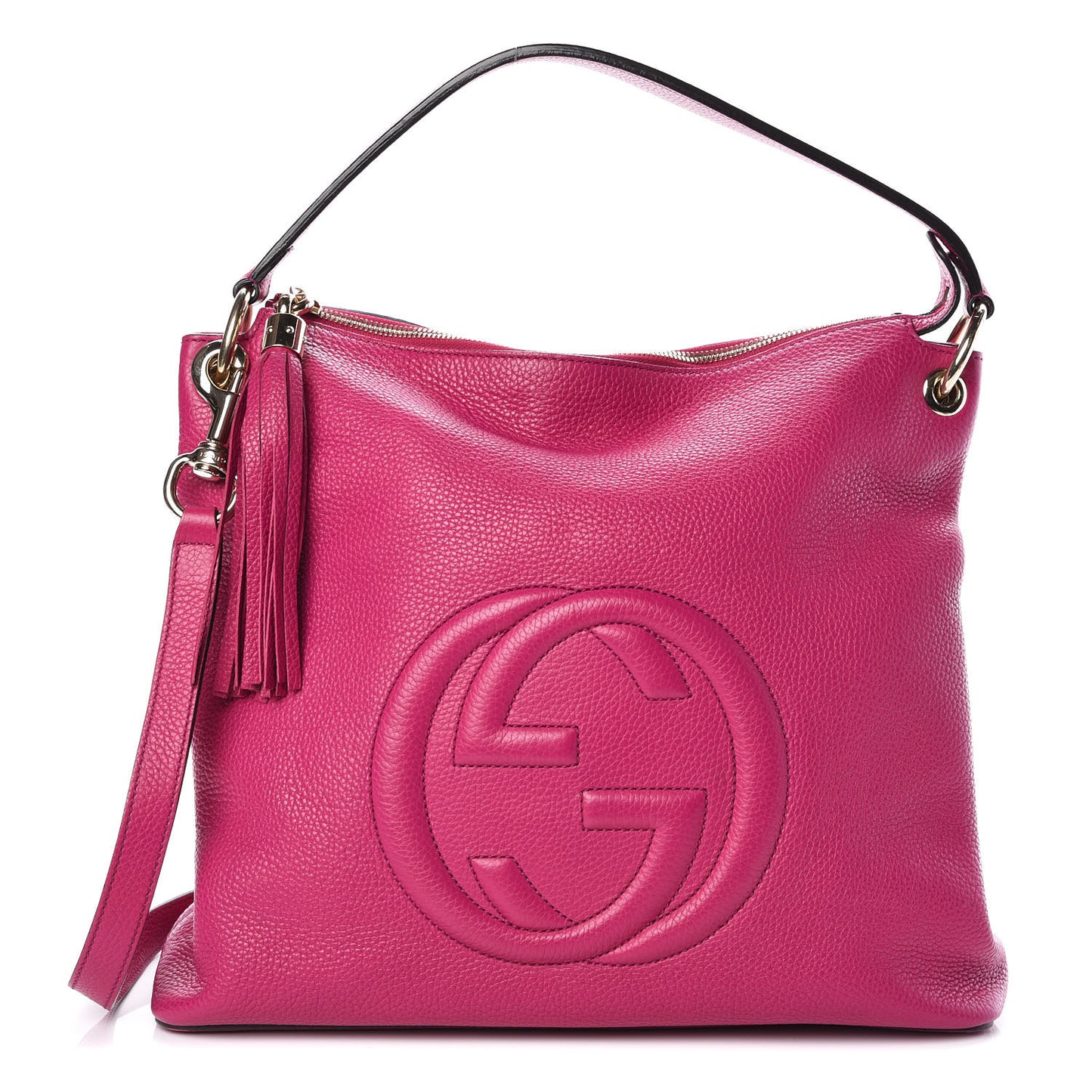 Cellarius Calfskin Large Soho Hobo Bright Bouganville