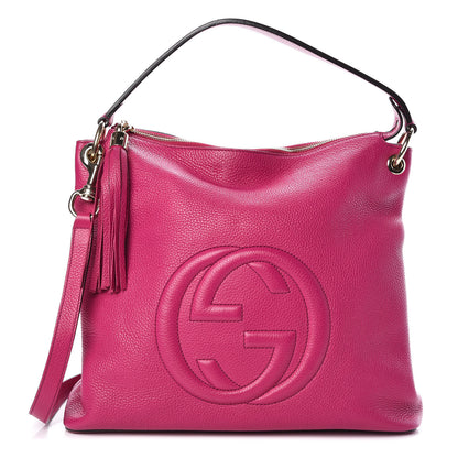 Gucci Cellarius Calfskin Large Soho Hobo Bright Bouganville 1 of 9