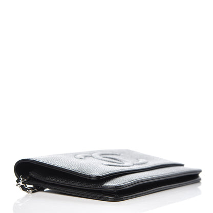 Chanel Caviar Timeless CC Wallet On Chain WOC Black 13 of 18