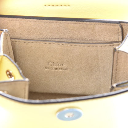 Chloe Suede Calfskin Mini Faye Bracelet Bag Lemonade 8 of 12